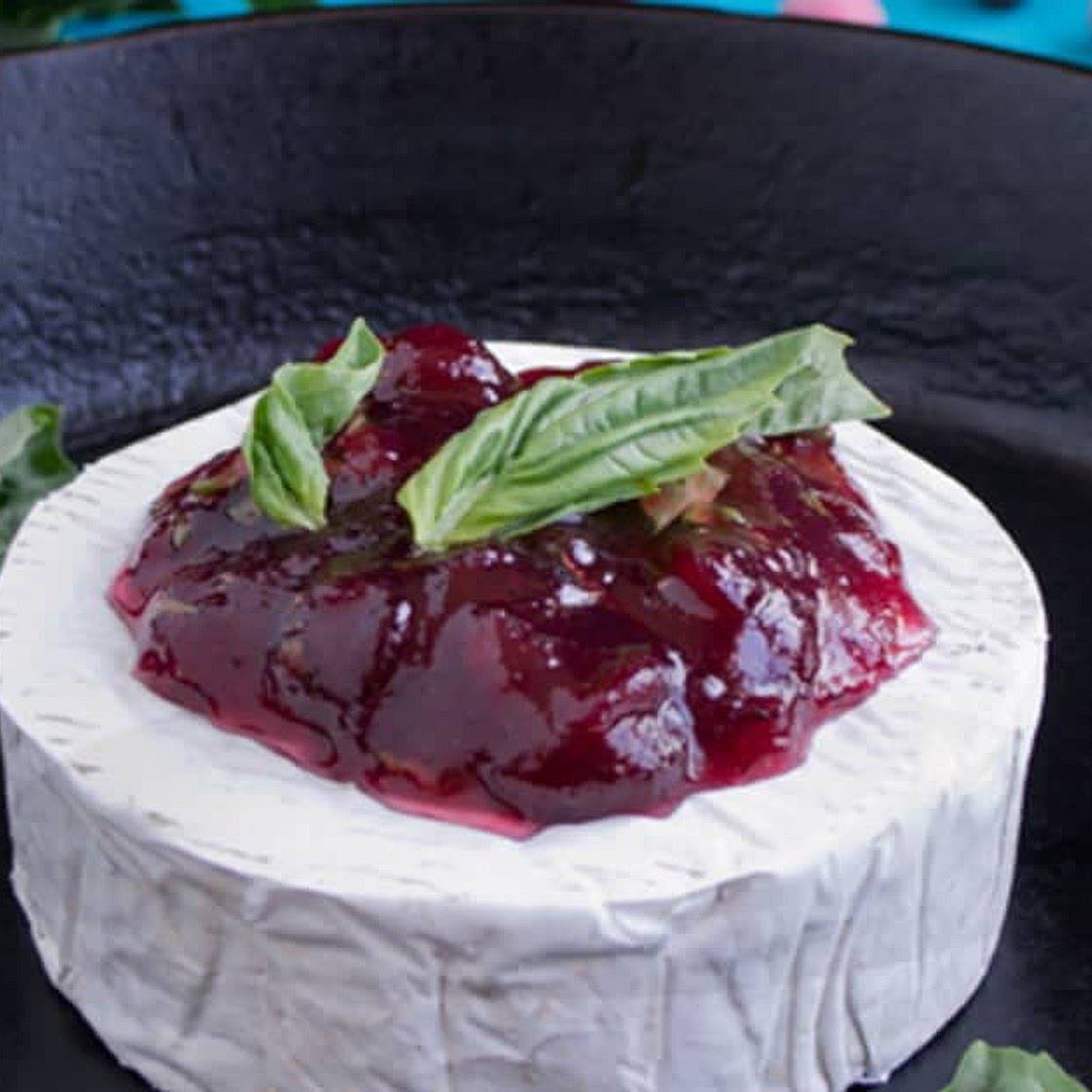 Cranberry-Basil Baked Brie