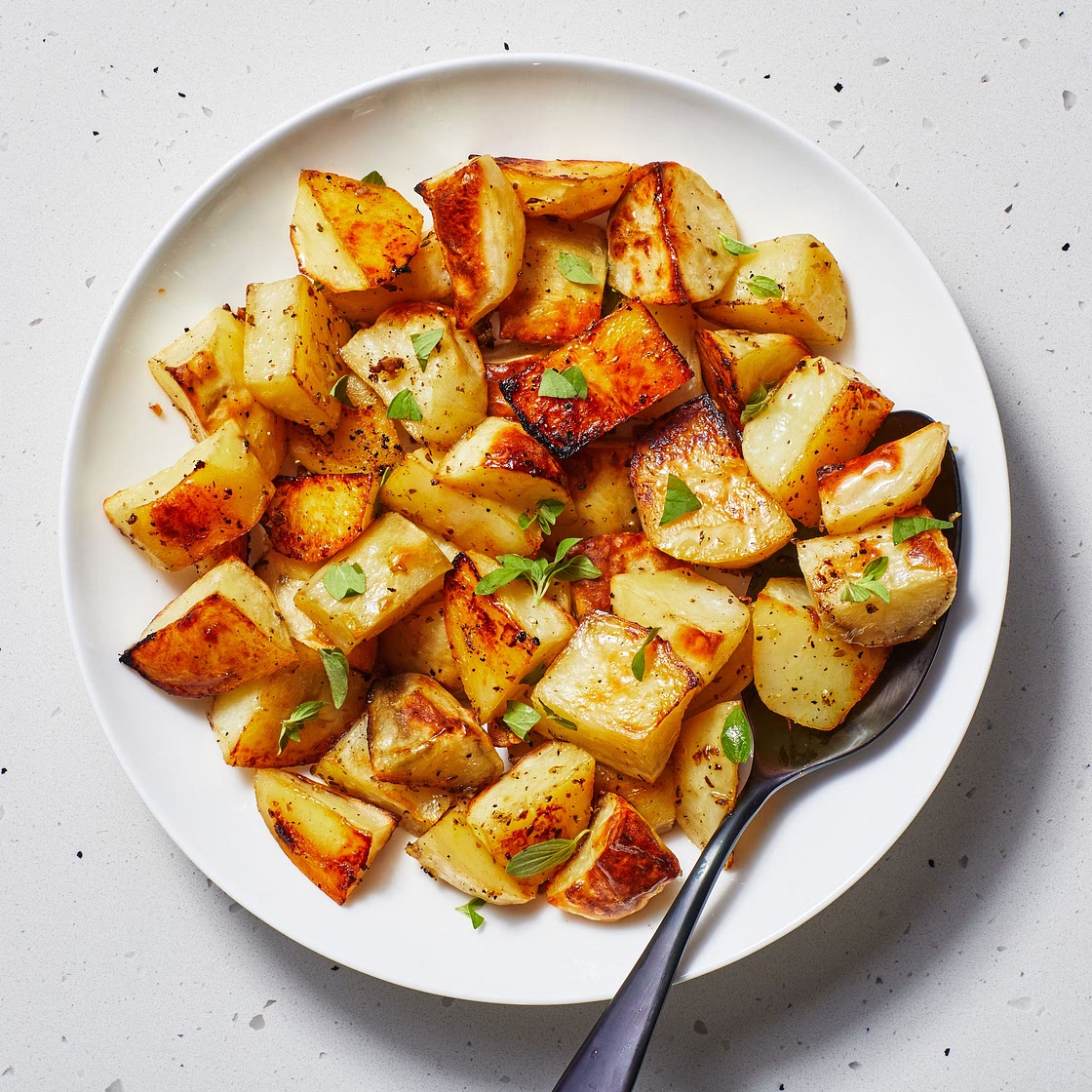 Greek-Style Lemon Potatoes (Patates Riganates)