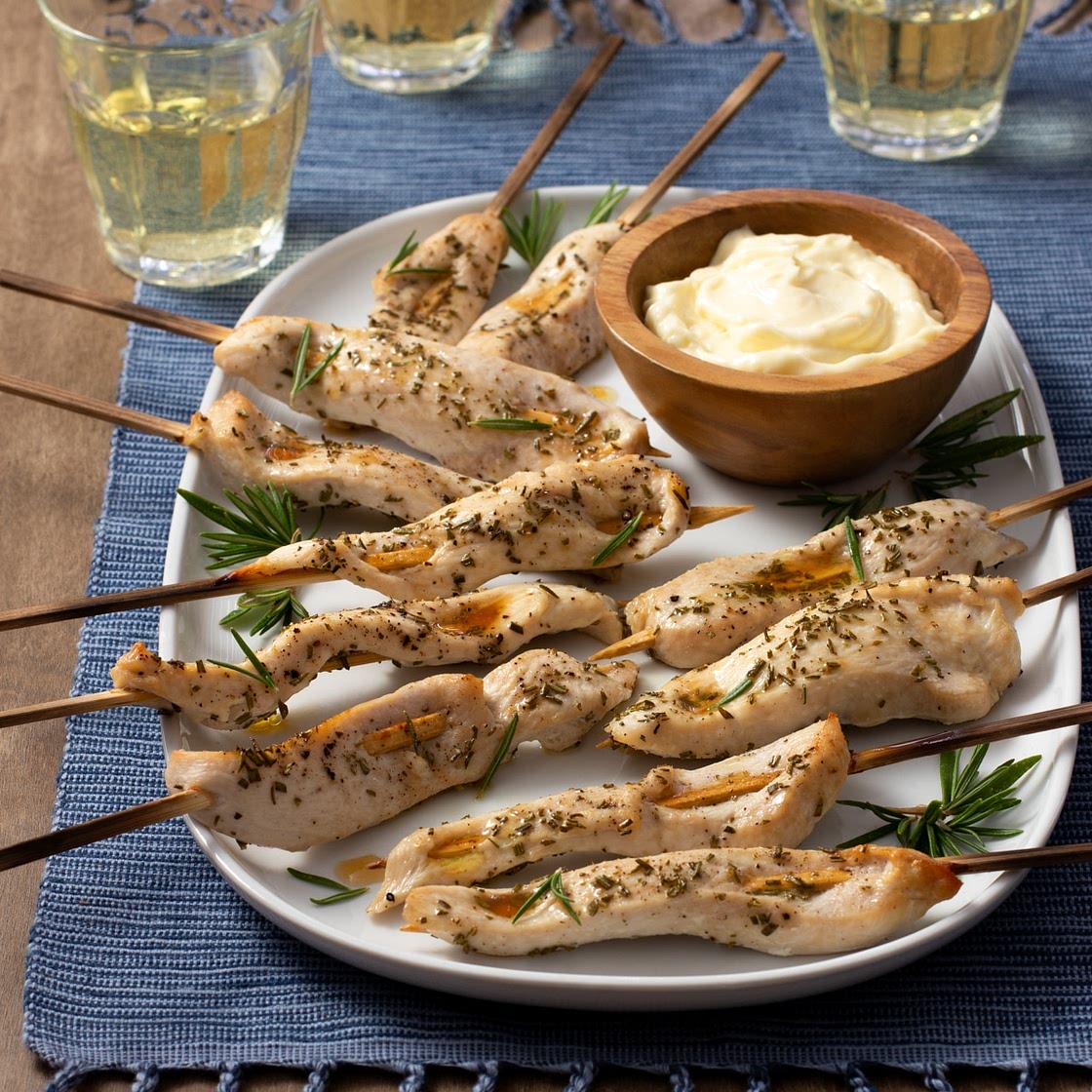 Chicken Skewers with Rosemary