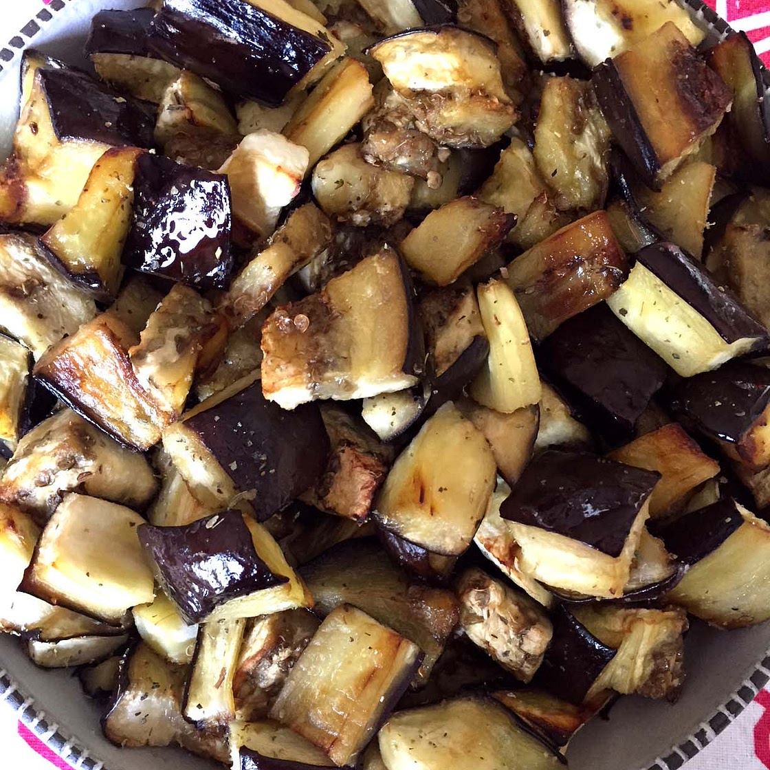 Roasted eggplant