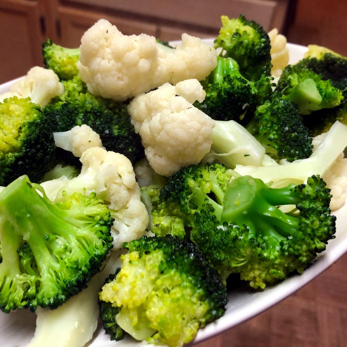 Broccoli and cauliflower