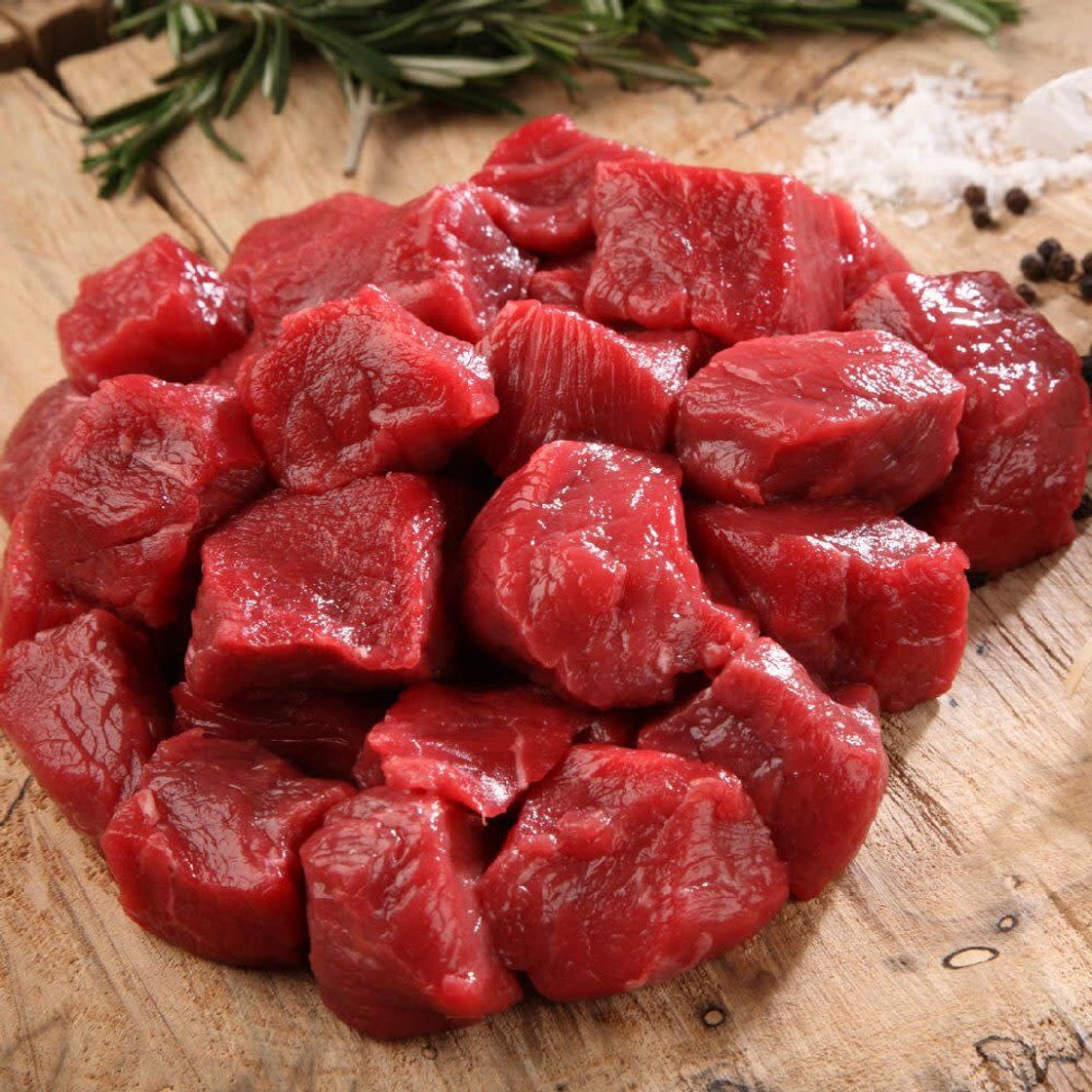 Diced beef