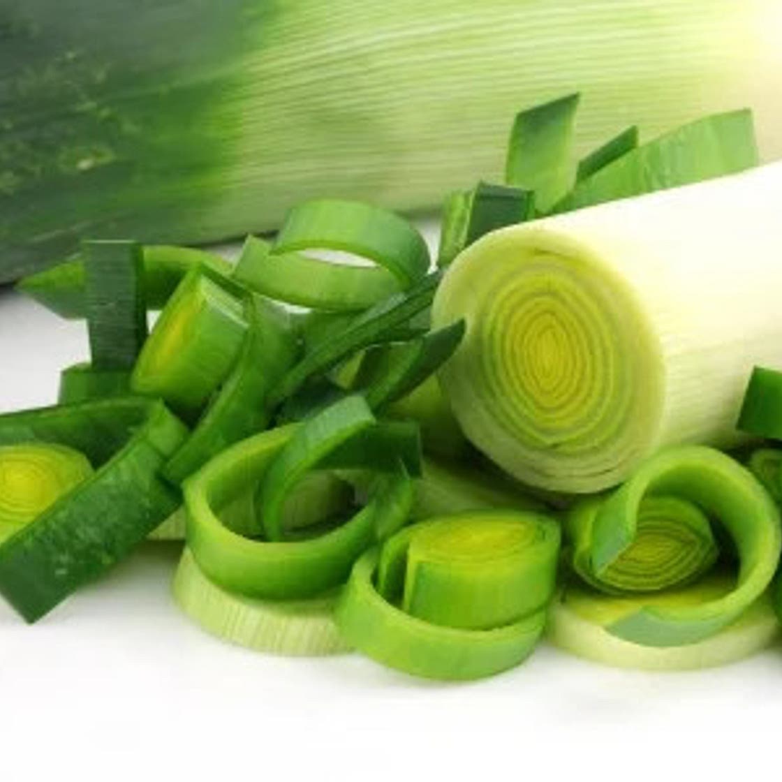 Diced leeks