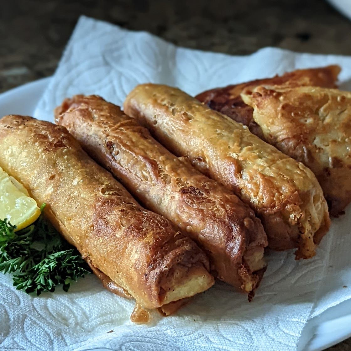 Algerian Beef Bourek (Beef Egg Rolls)