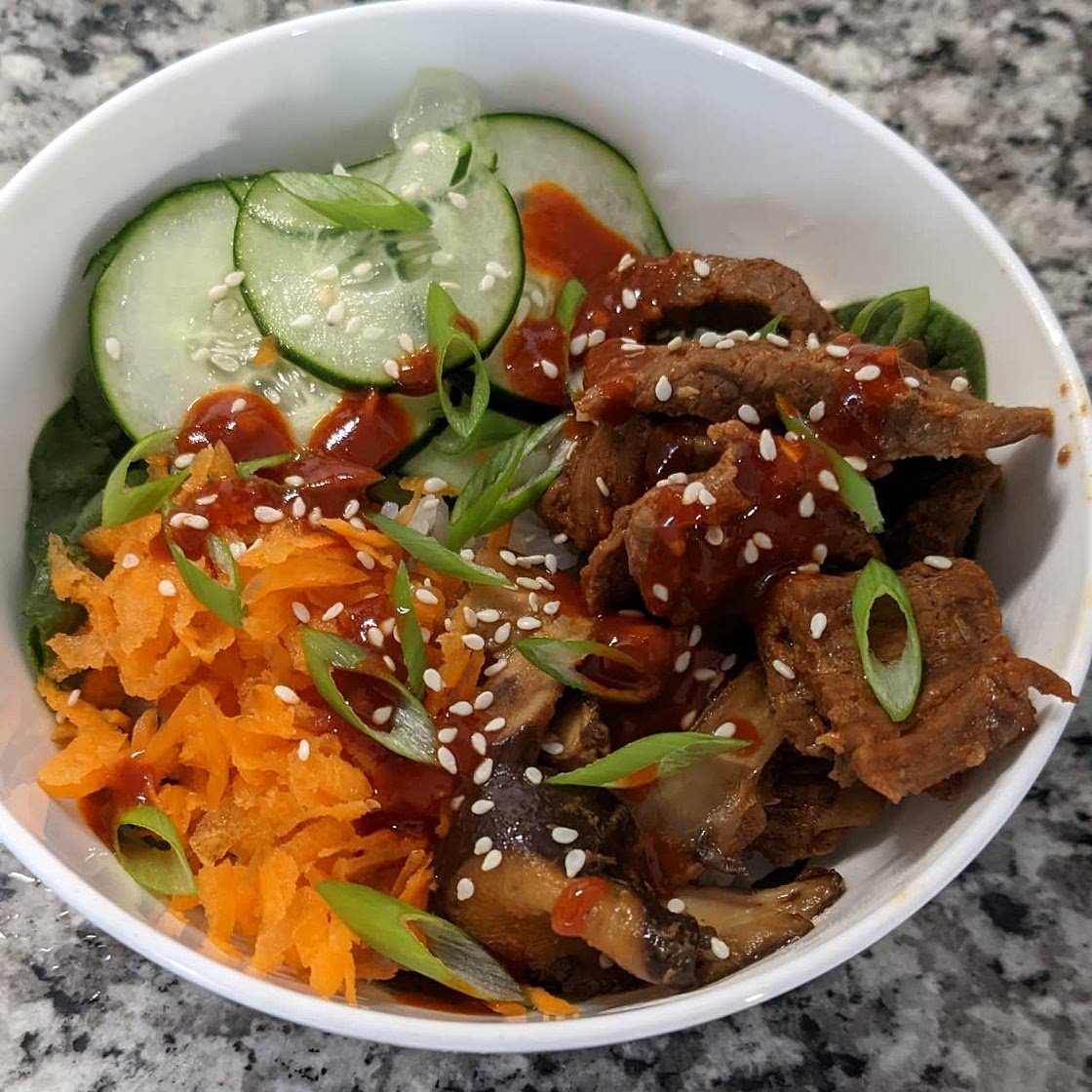 Spicy Sesame Rice Bowls