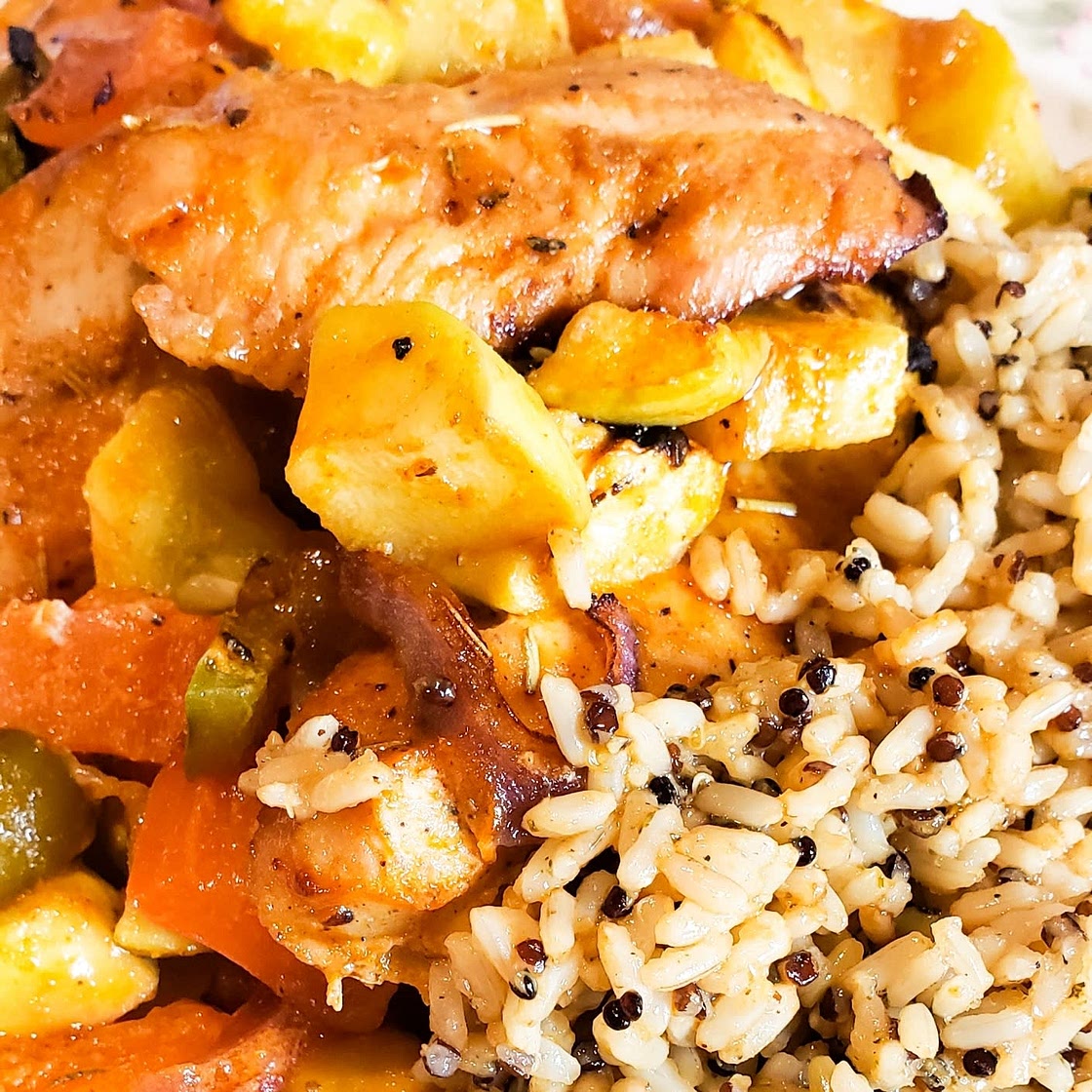 Sheet Pan Roasted Turkey and Veggies