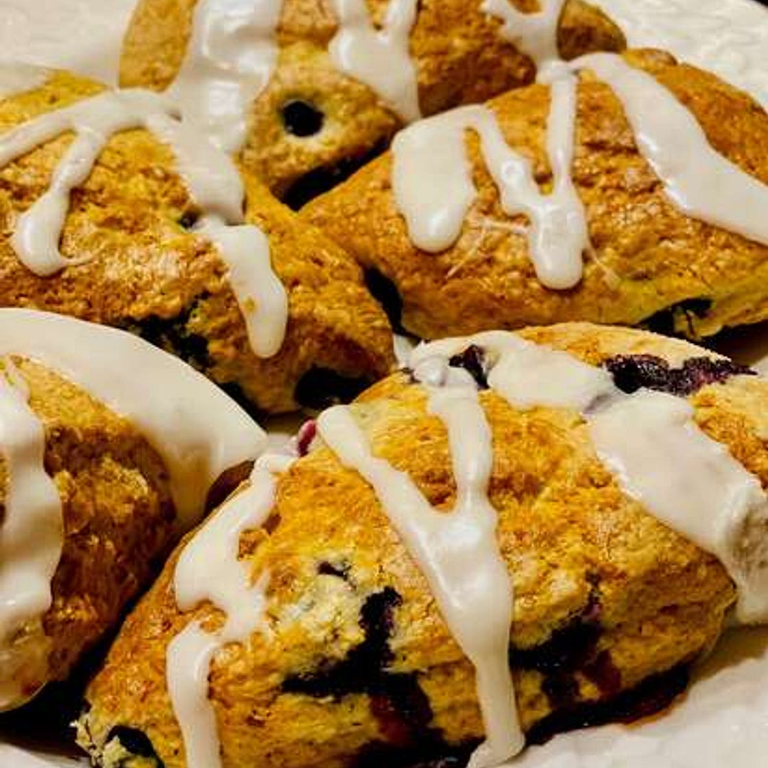 Lemon blueberry scones
