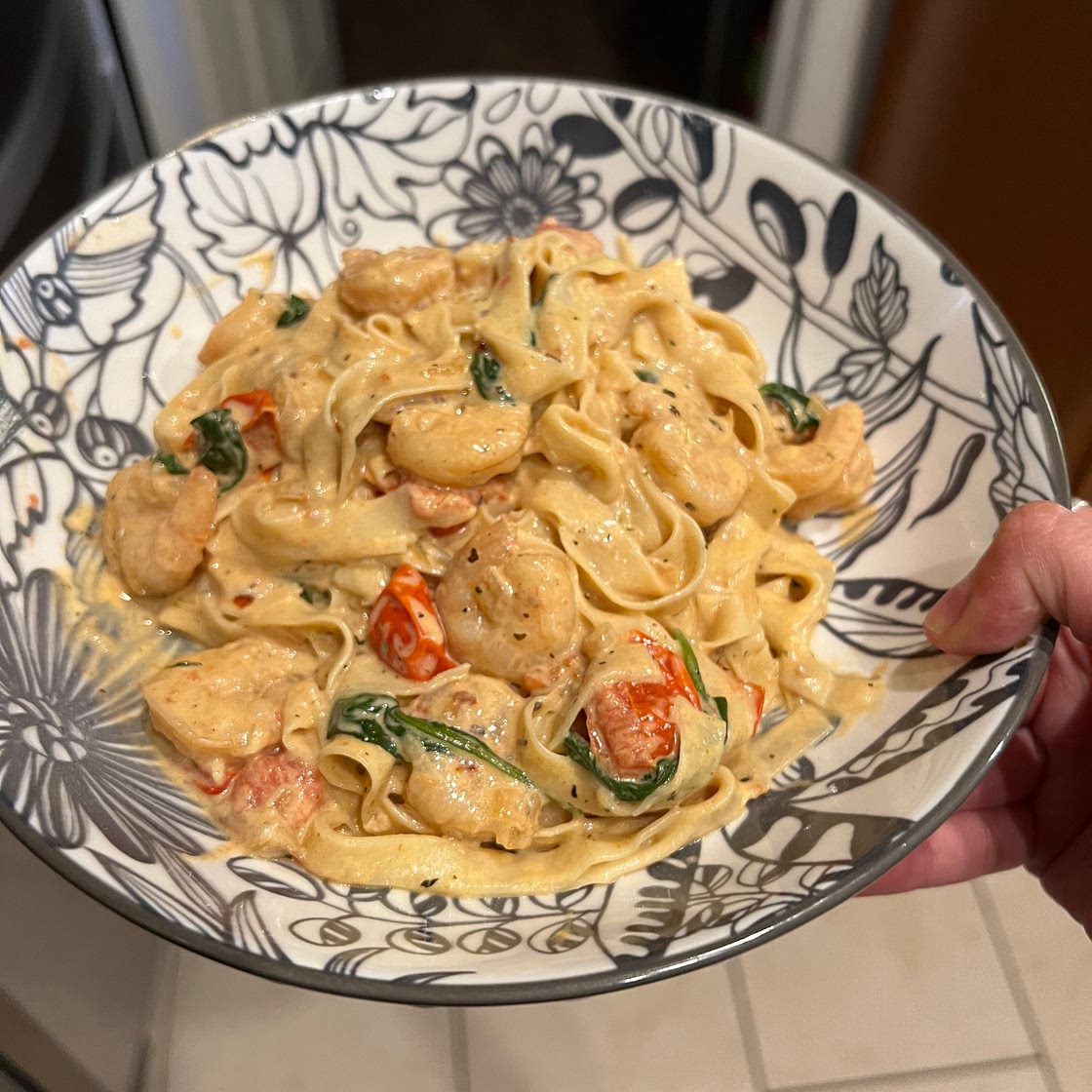 Tuscan Shrimp Pasta
