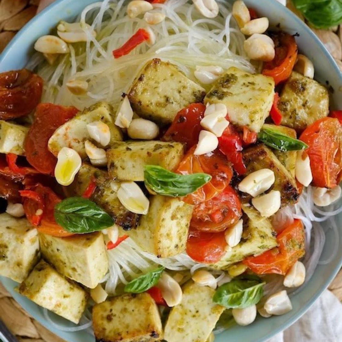 Tofu al pesto