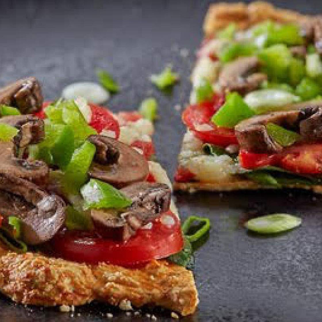 Chicken Crust Veggie Pizza