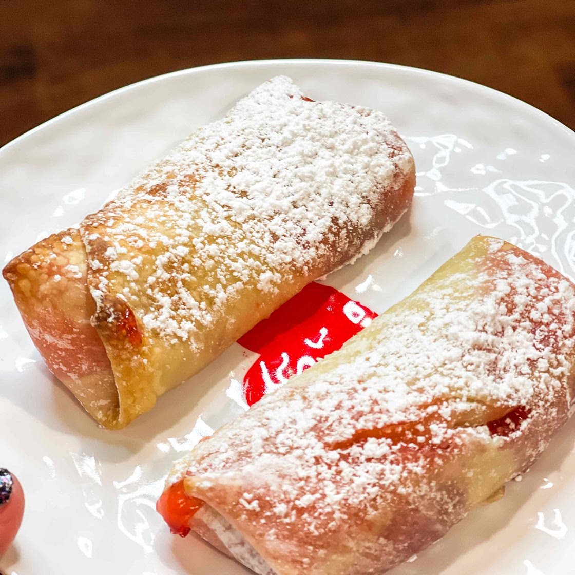 Cherry pie egg rolls 
