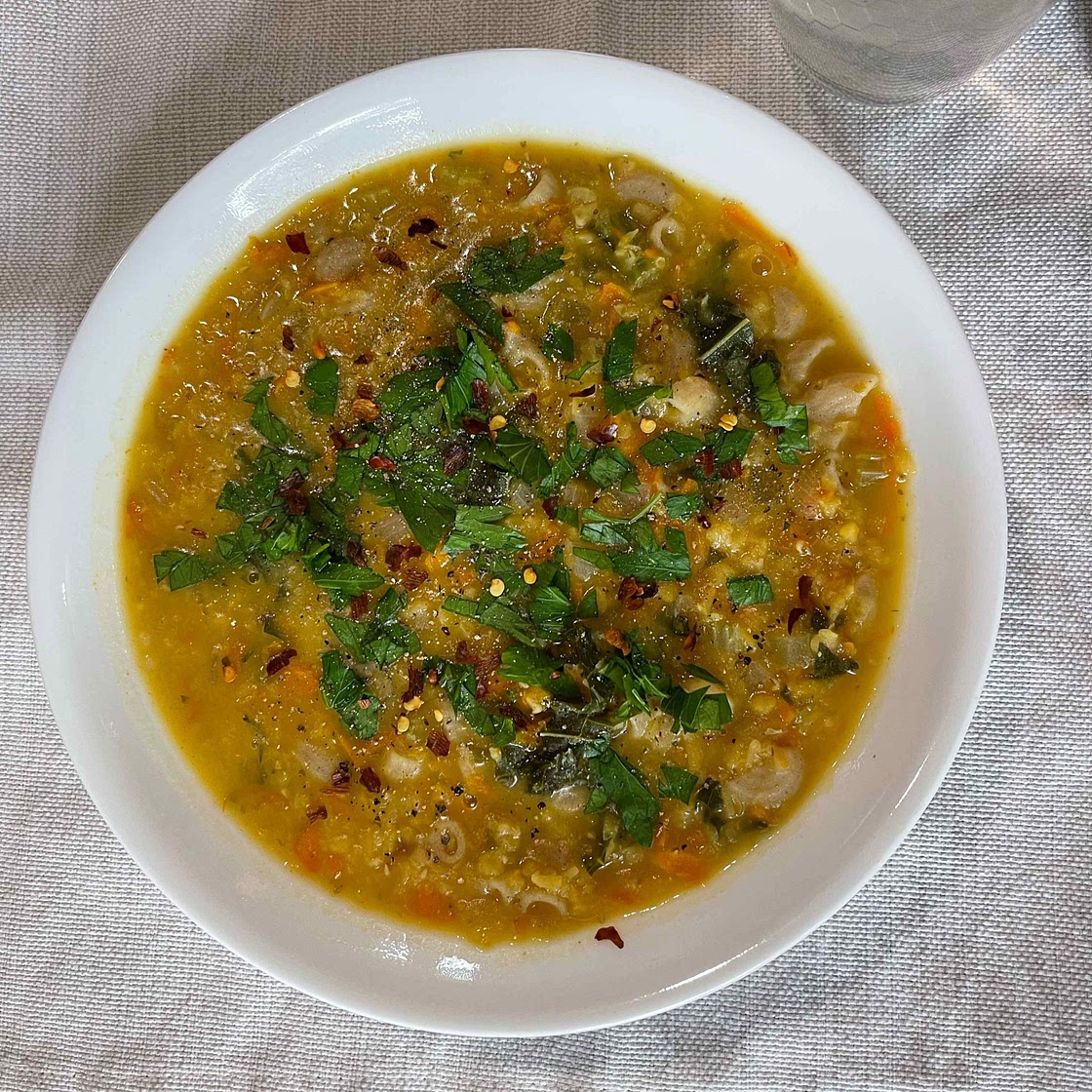 Instant Pot Vegan Red Lentil Soup