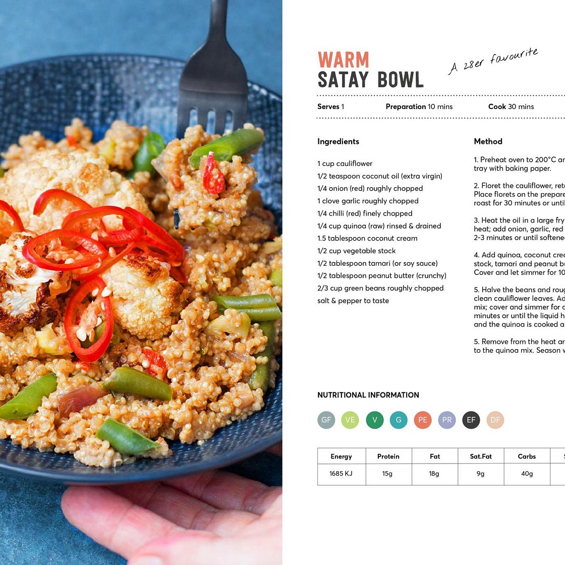 Warm Satay Bowl