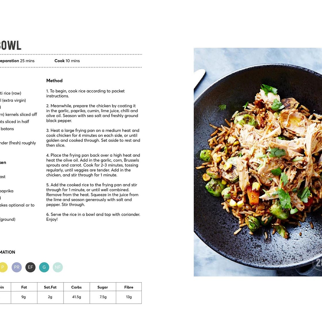 Fiery
Fajita Bowl