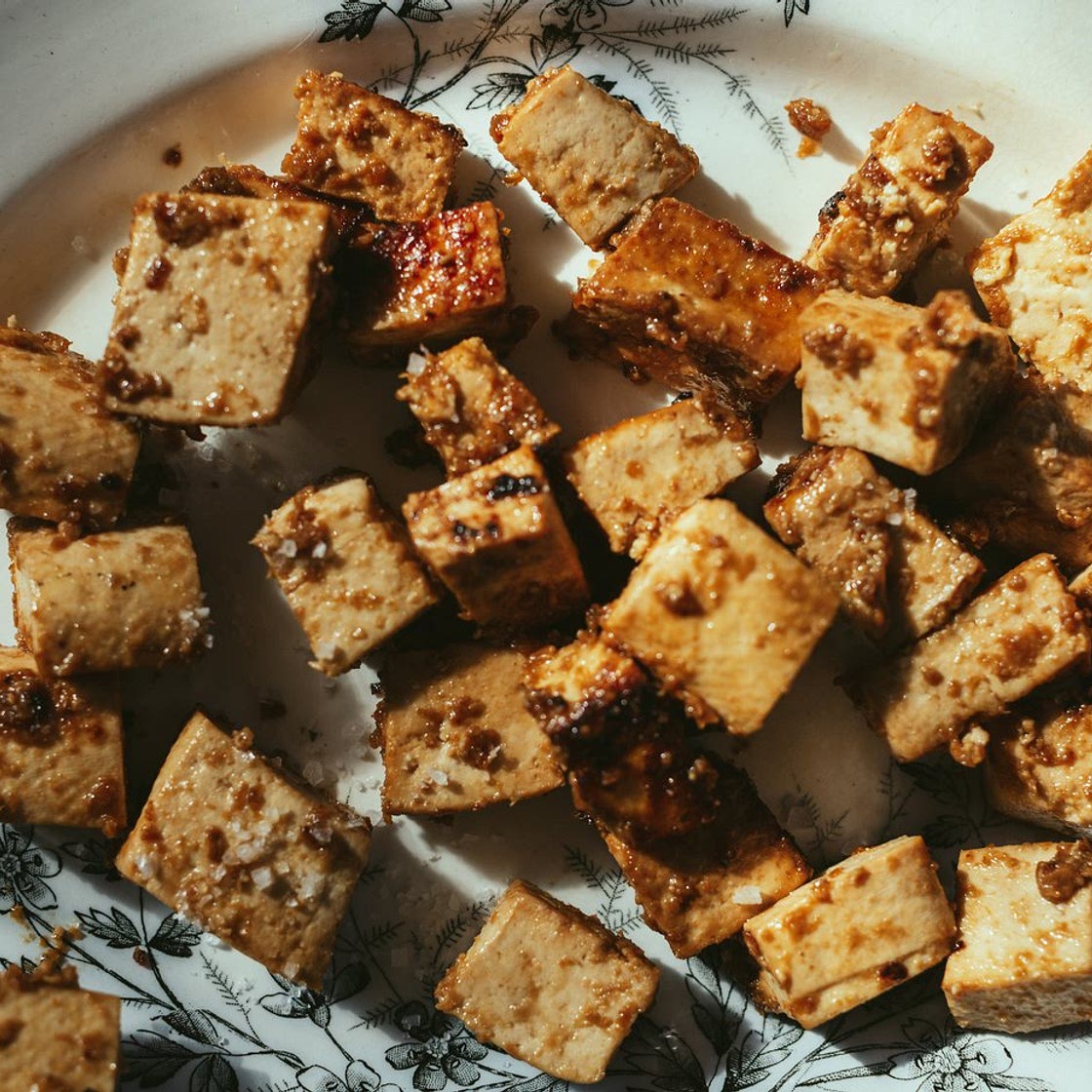 How to cook marinated tofu in a pan?