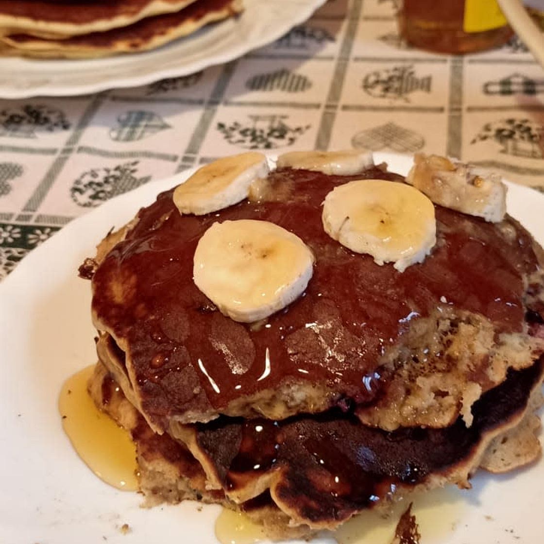 Pancakes integrali light con banana