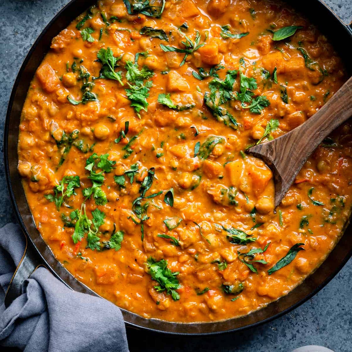 Butternut Squash Curry with Chickpeas