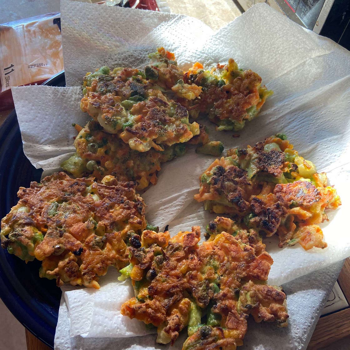 Vegetable Fritters with Garlic Herb Dipping Sauce