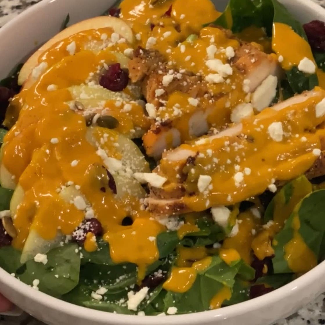 Fall Apple Salad/w Pumpkin maple dressing