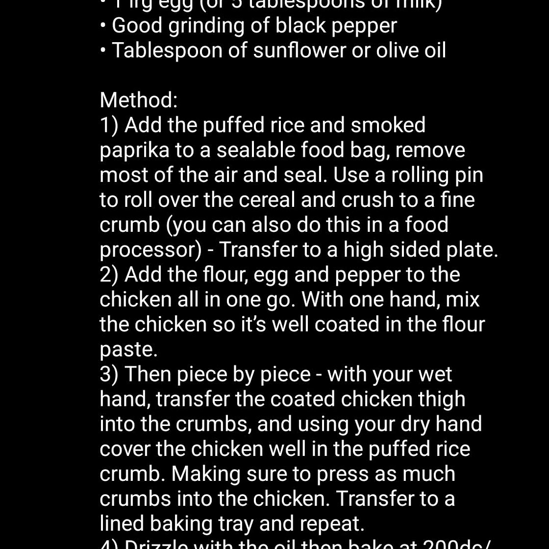 Rice crispy chicken