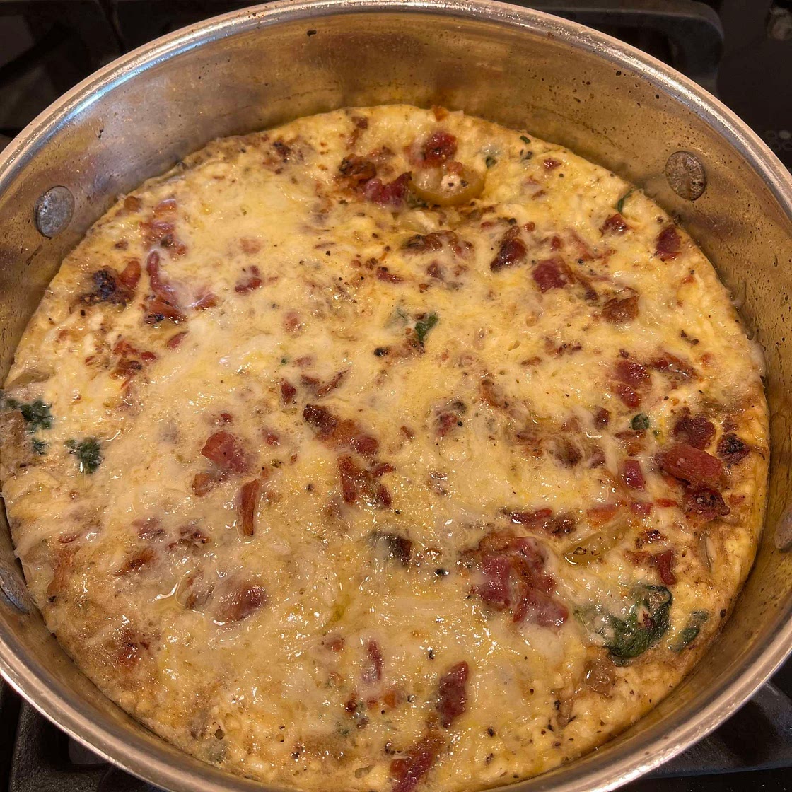 Cheesy Bacon Frittata