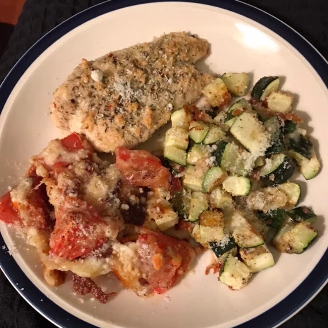 Italian Chicken with Roasted Tomatoes & Zucchini