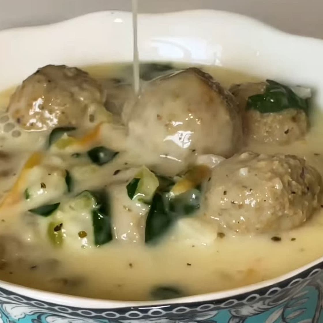 Italian wedding soup w gnocchi