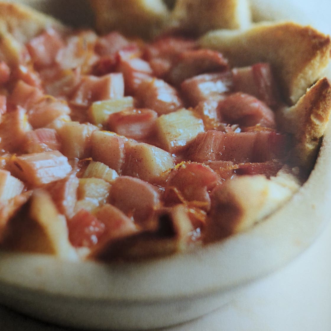 Rhubarb & Orange Pudding Pie