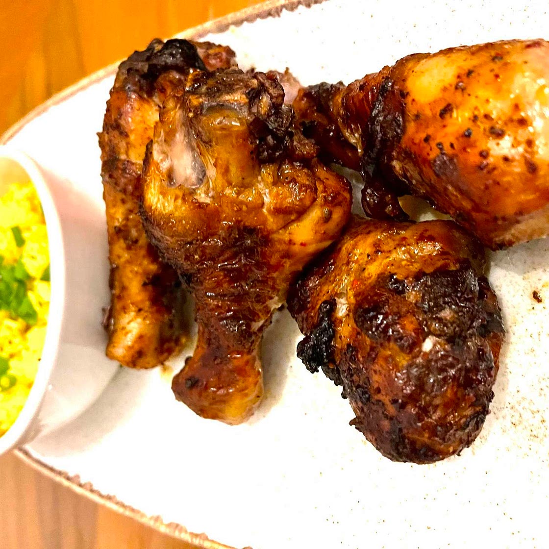 Air fried spicy chicken drumsticks 🍗‼️