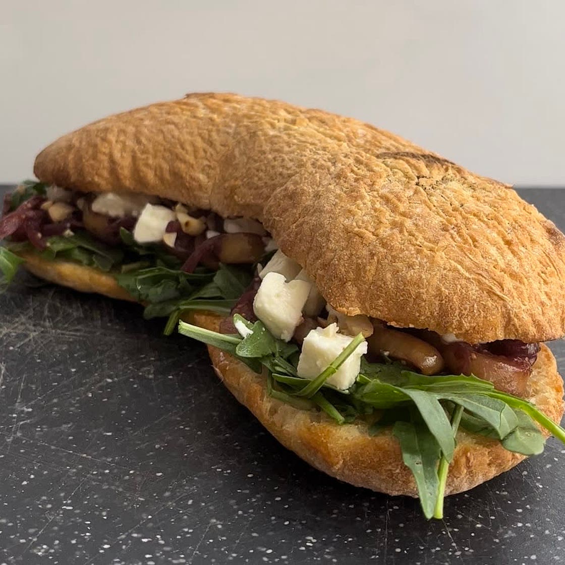Fig chutney feta sandwich