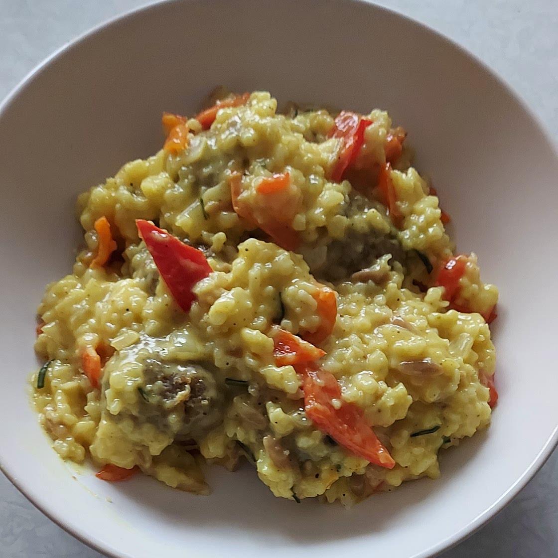 Balletjes in currysaus met rijst