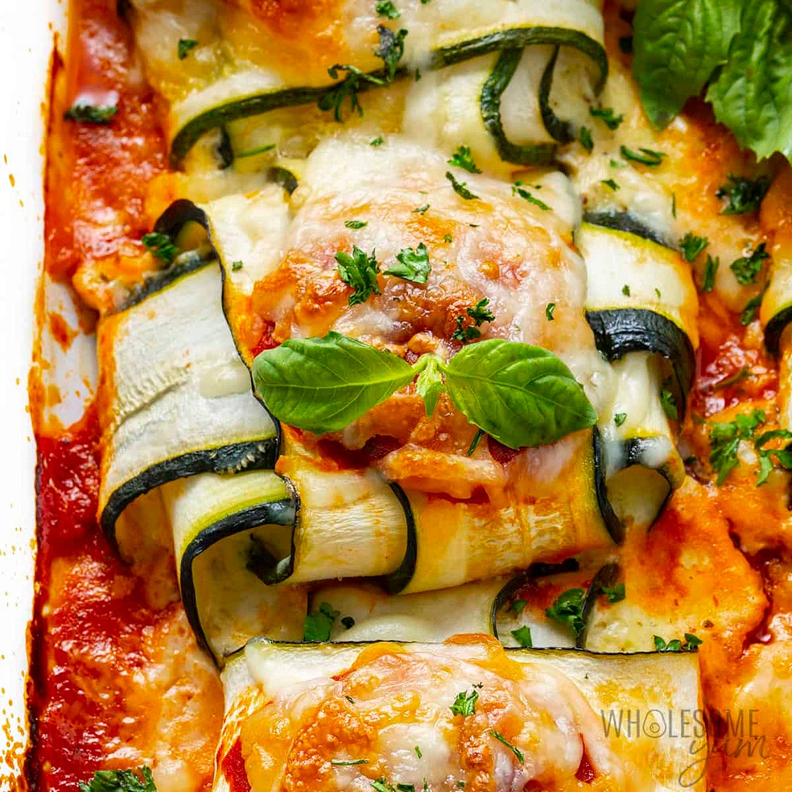 Zucchini ravioli