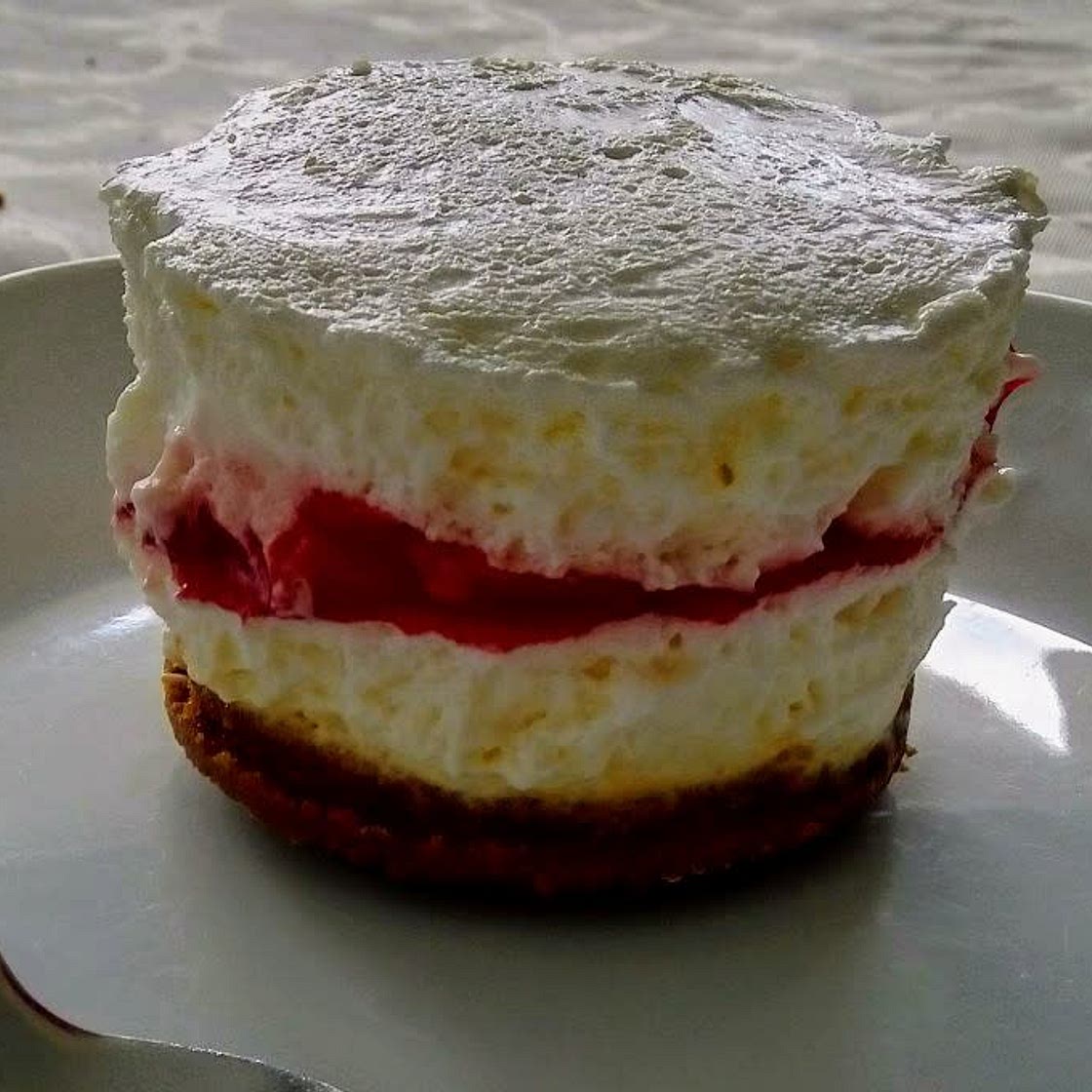 Cheesecake spéculoos framboise et fraise