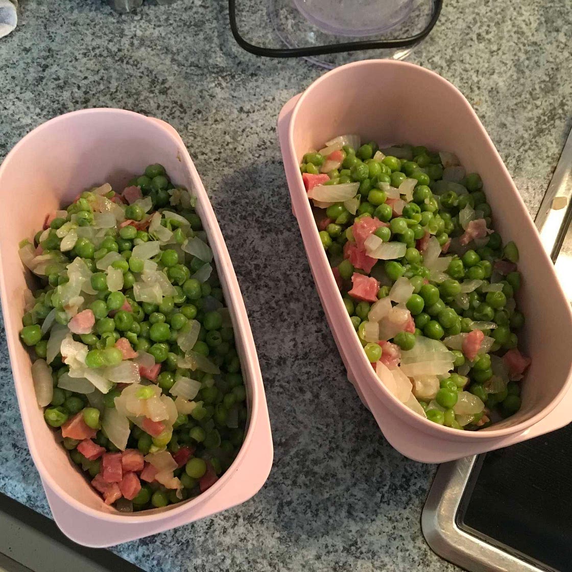 Guisantes con jamón 