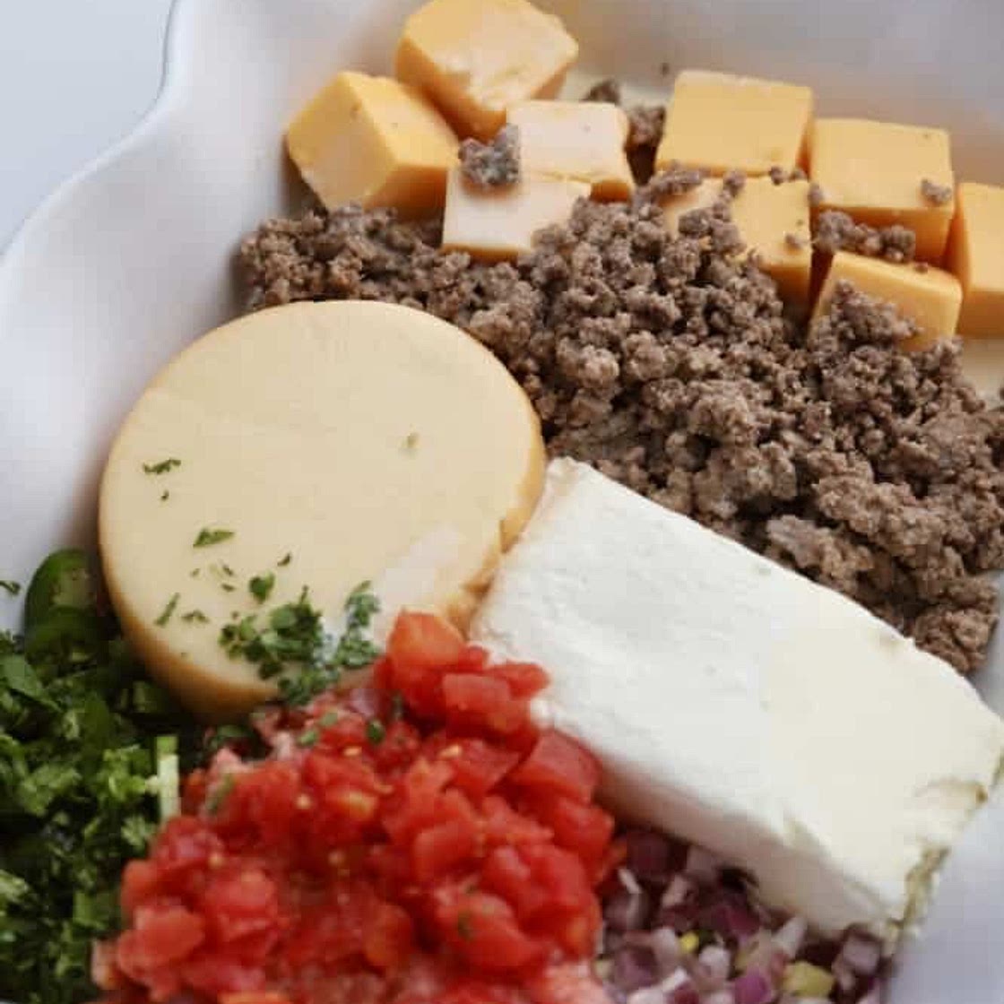 Baked queso dip