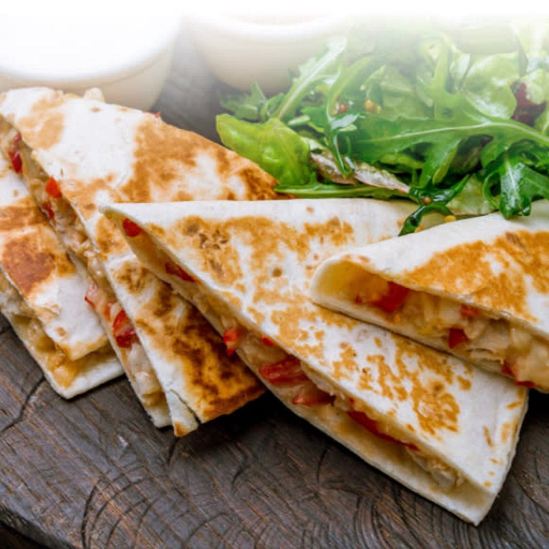 Quesadillas de pollo con aguacate 