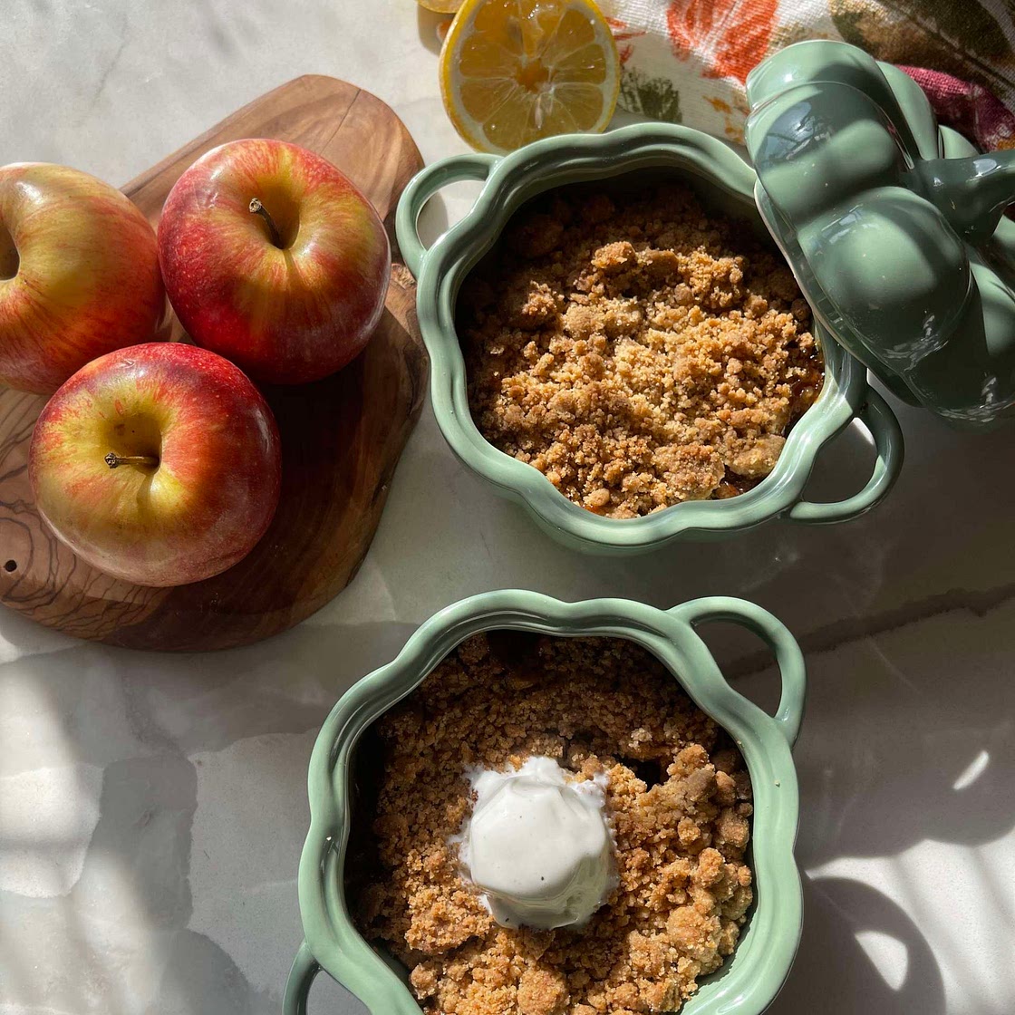 Apple Crumbles for Two
