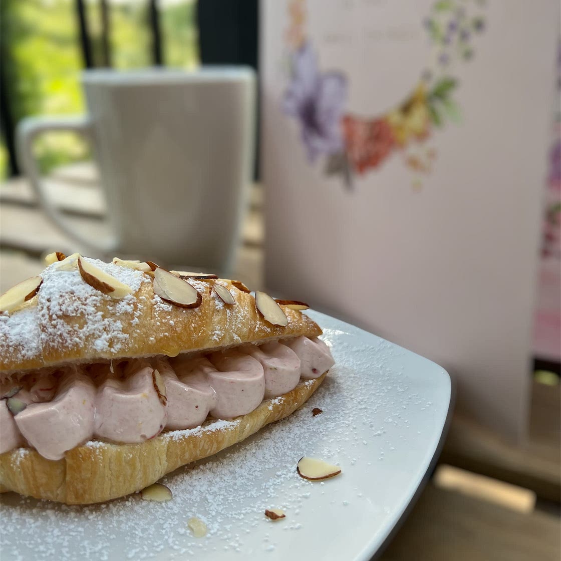 Toasted Raspberry Almond Croissant