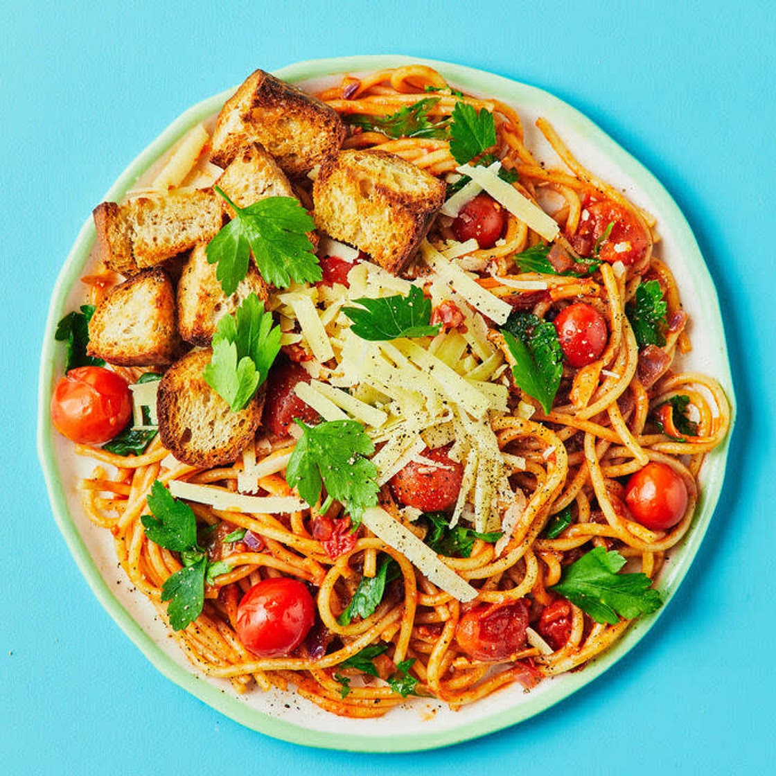 Cherry Tomato and Pangrattato Pasta