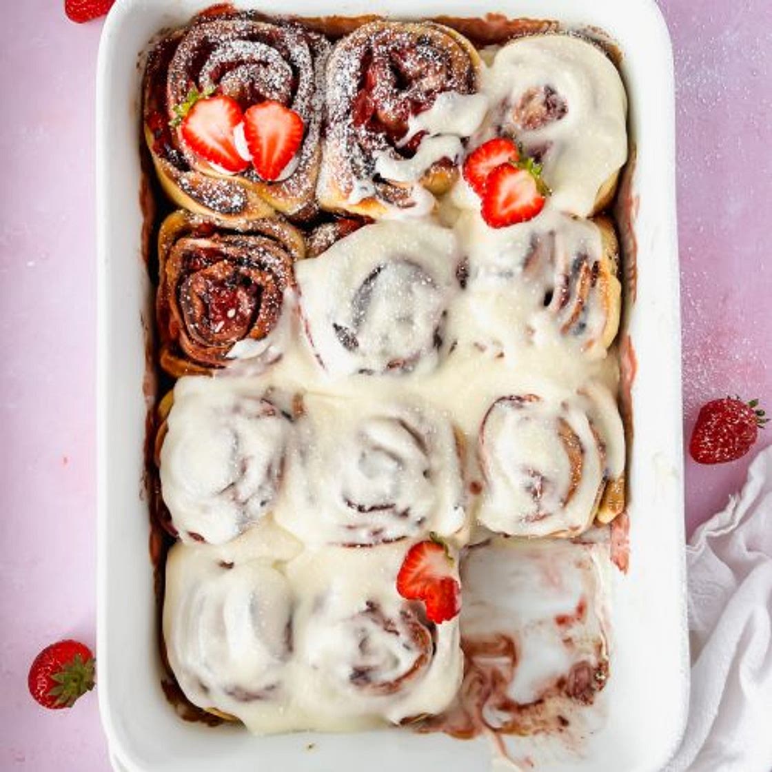 Strawberry Cinnamon Rolls