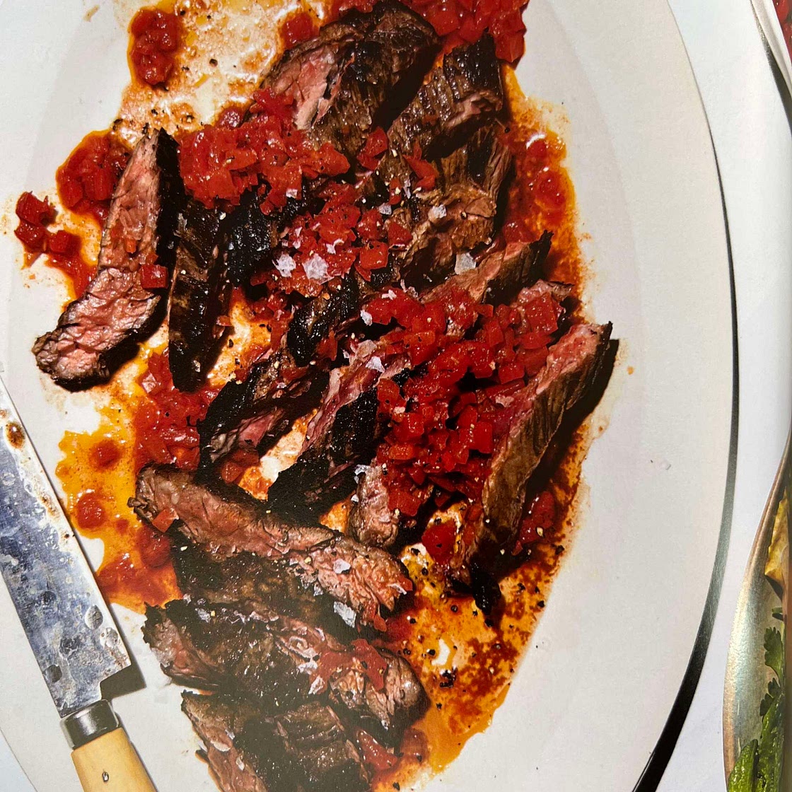 Skirt Steak with Red CHIMICHURRI - Molly Baz
