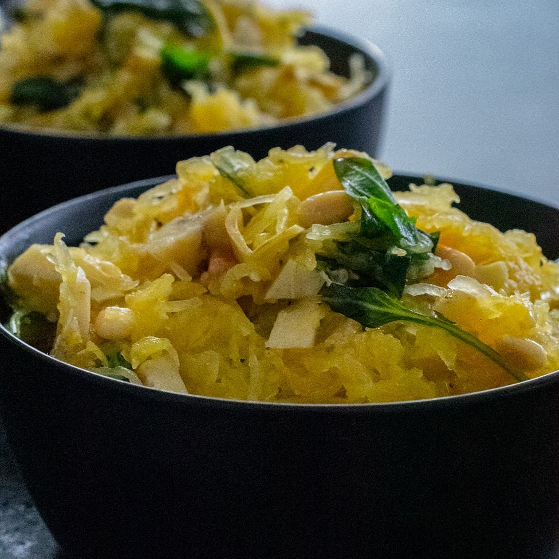 Spaghetti squash, artichokes, lemon, basil and pecorino