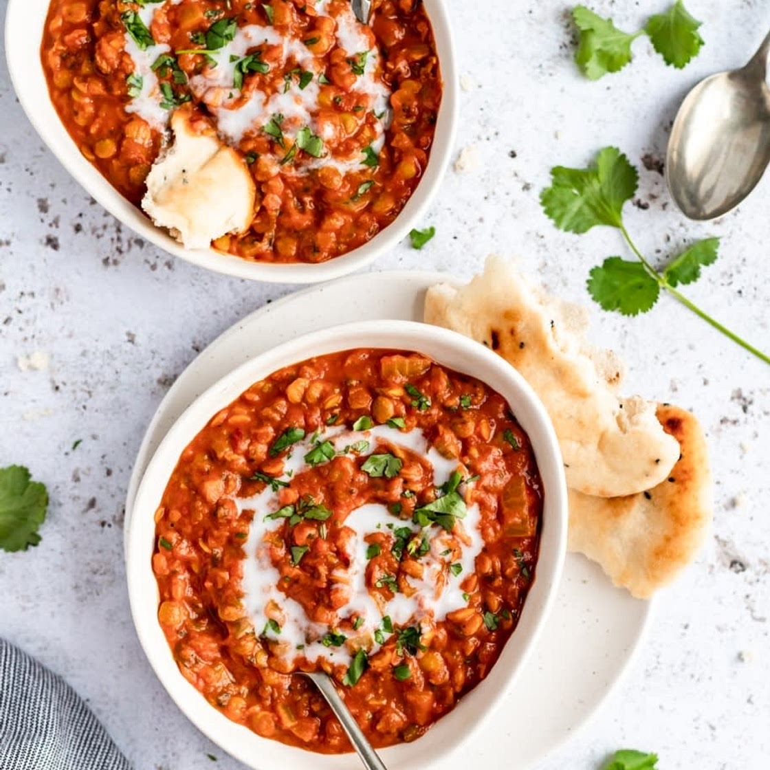 Vegan Coconut Tomato Lentil Soup