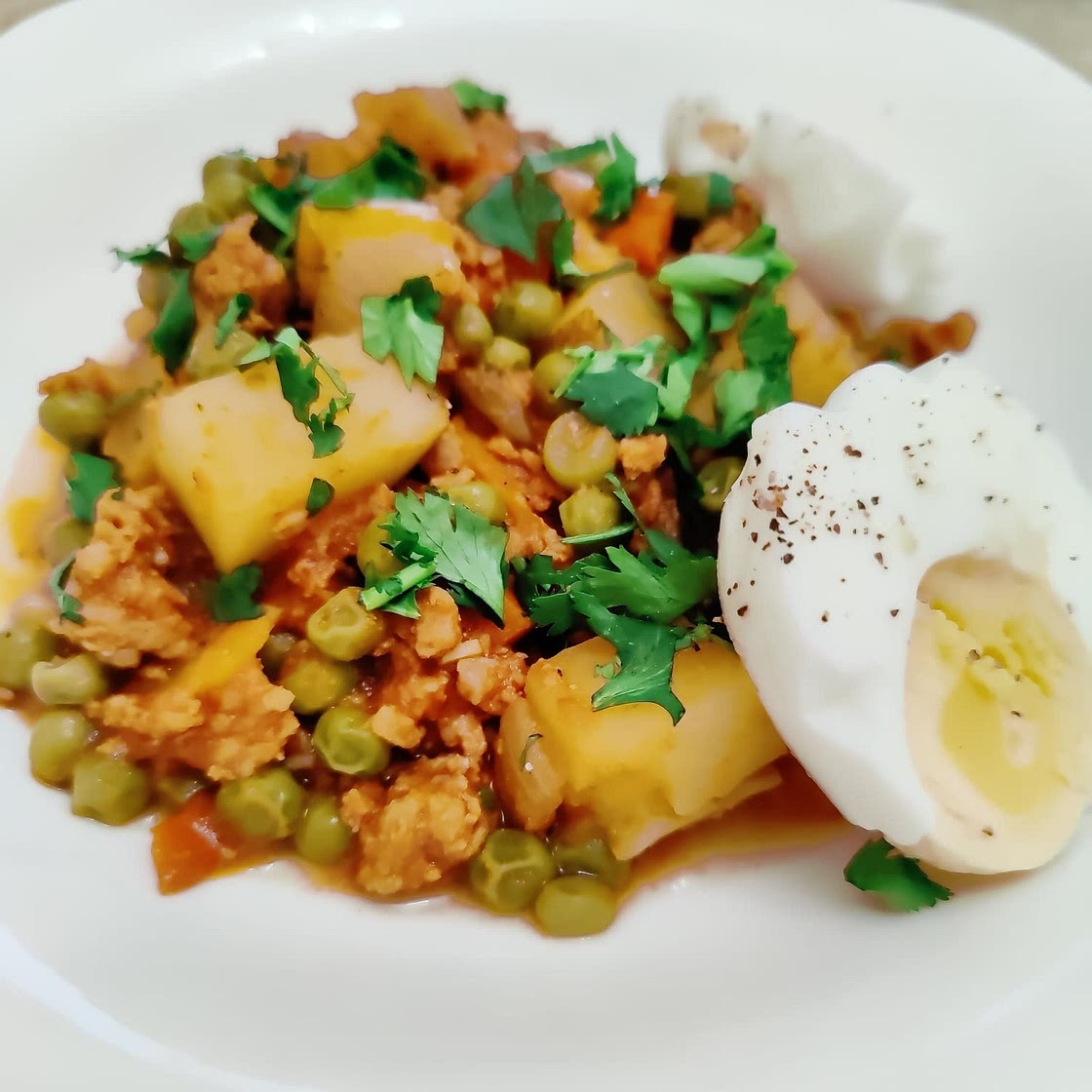 Pork Giniling with Quail Eggs