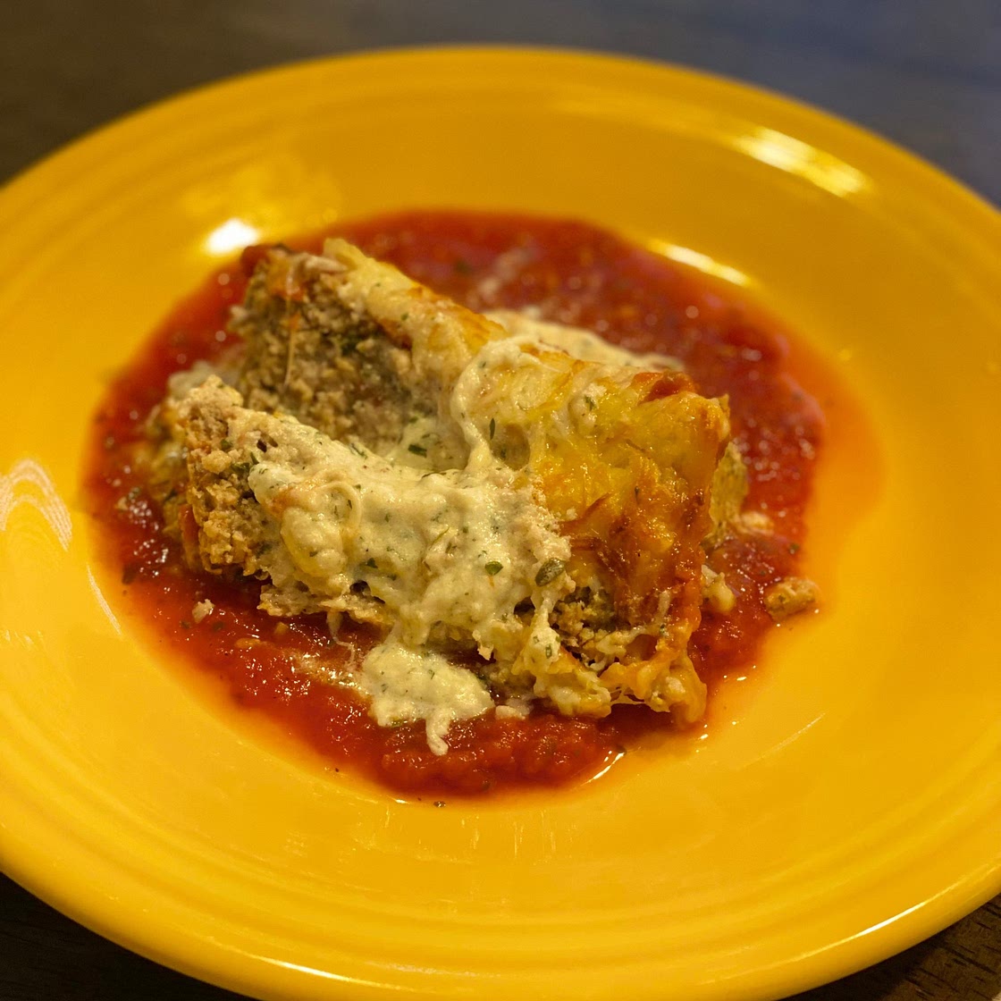 Stuffed Chicken Parmesan Keto Meatloaf