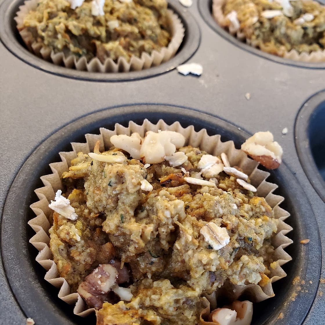 Morning Glory Zucchini Carrot Muffins
