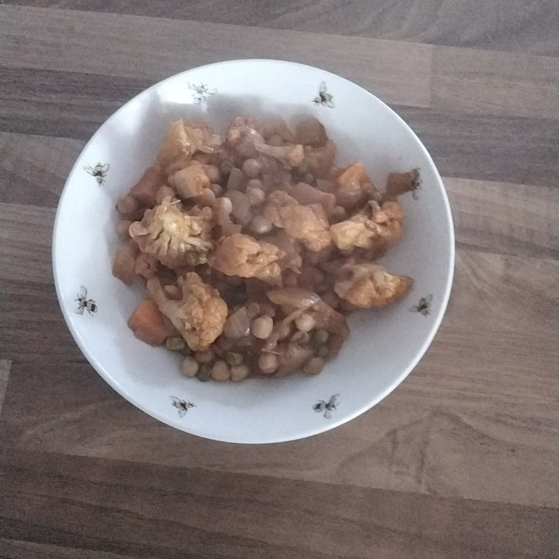 Mixed vegetable and bean curry