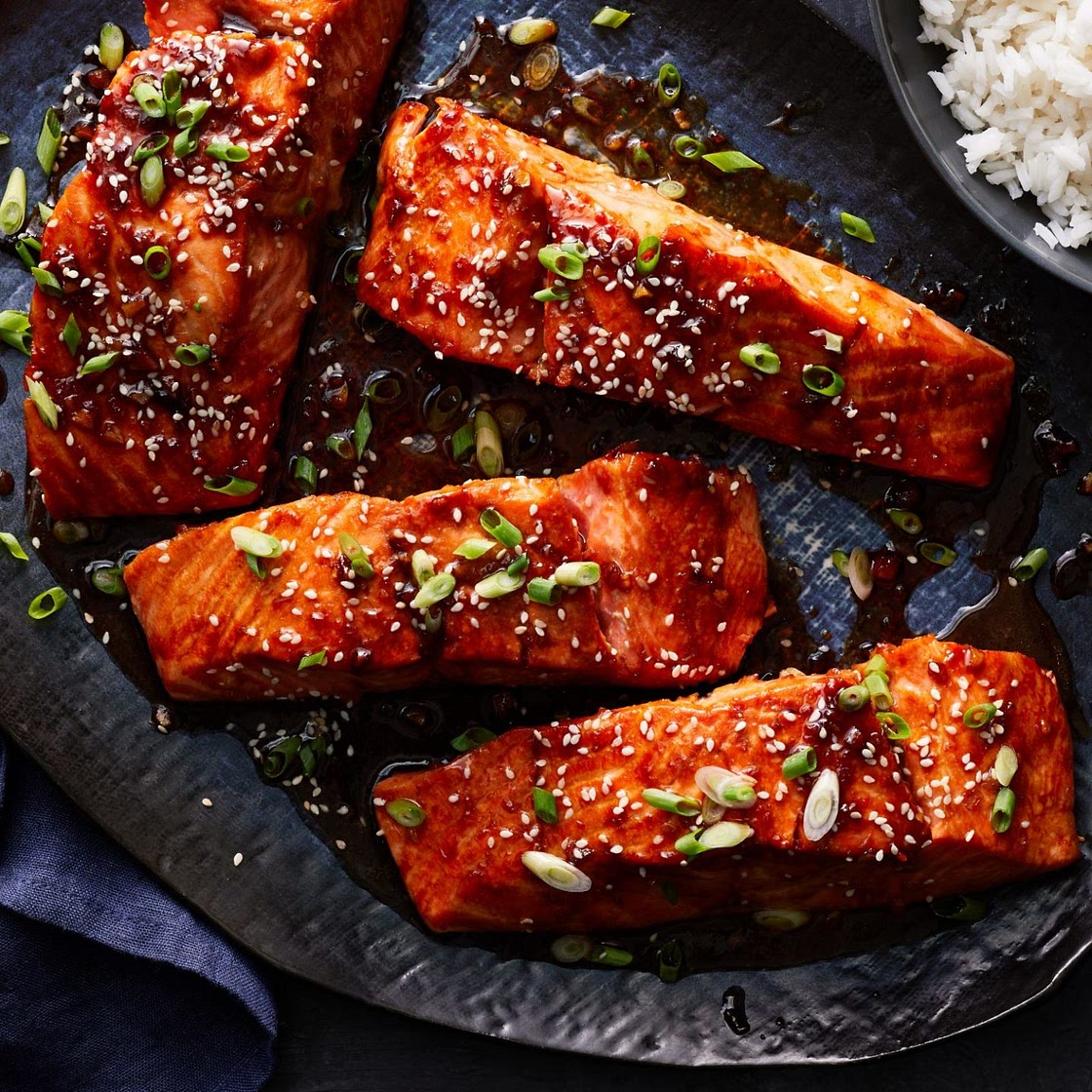 Bourbon Glazed Salmon