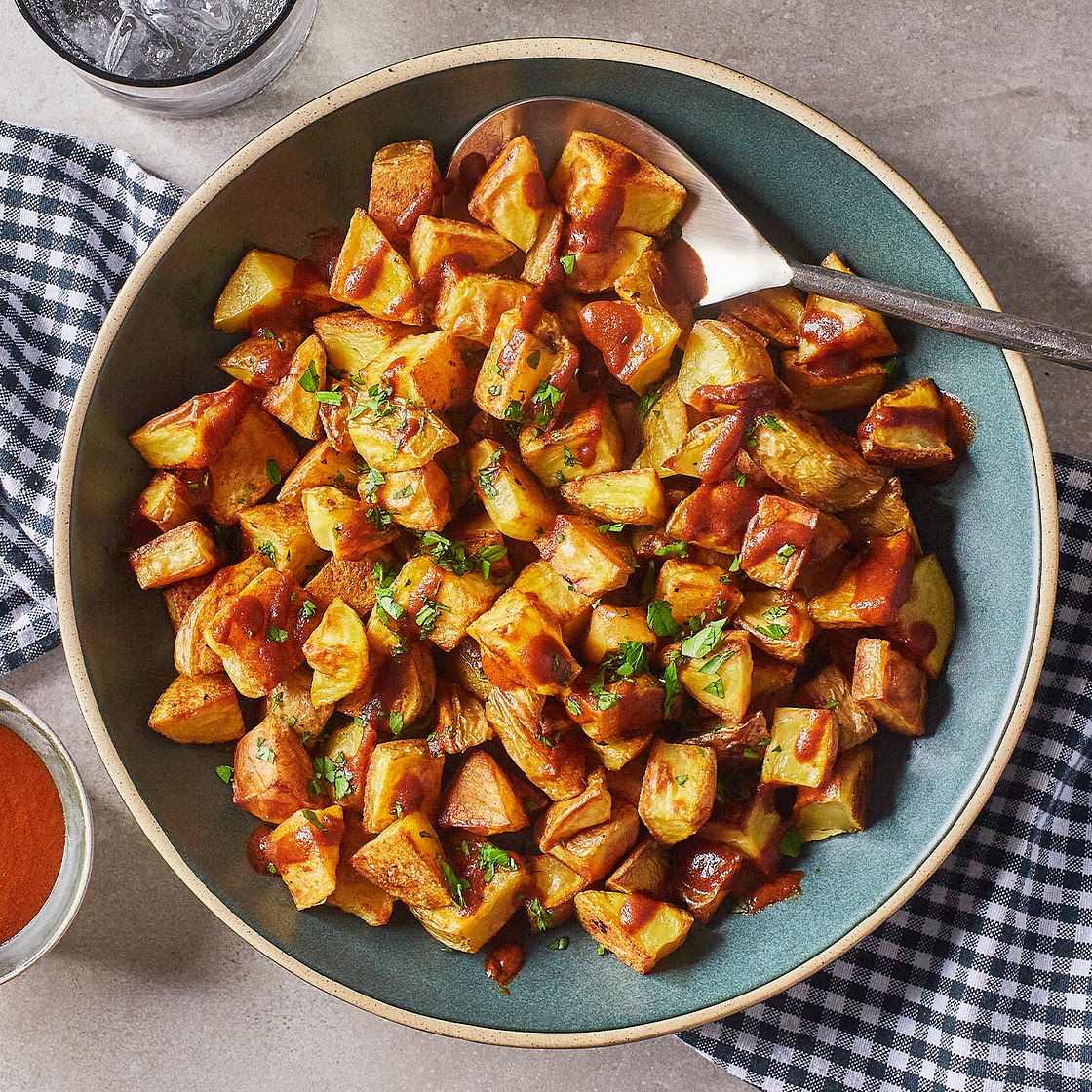 Crispy Roasted Patatas Bravas