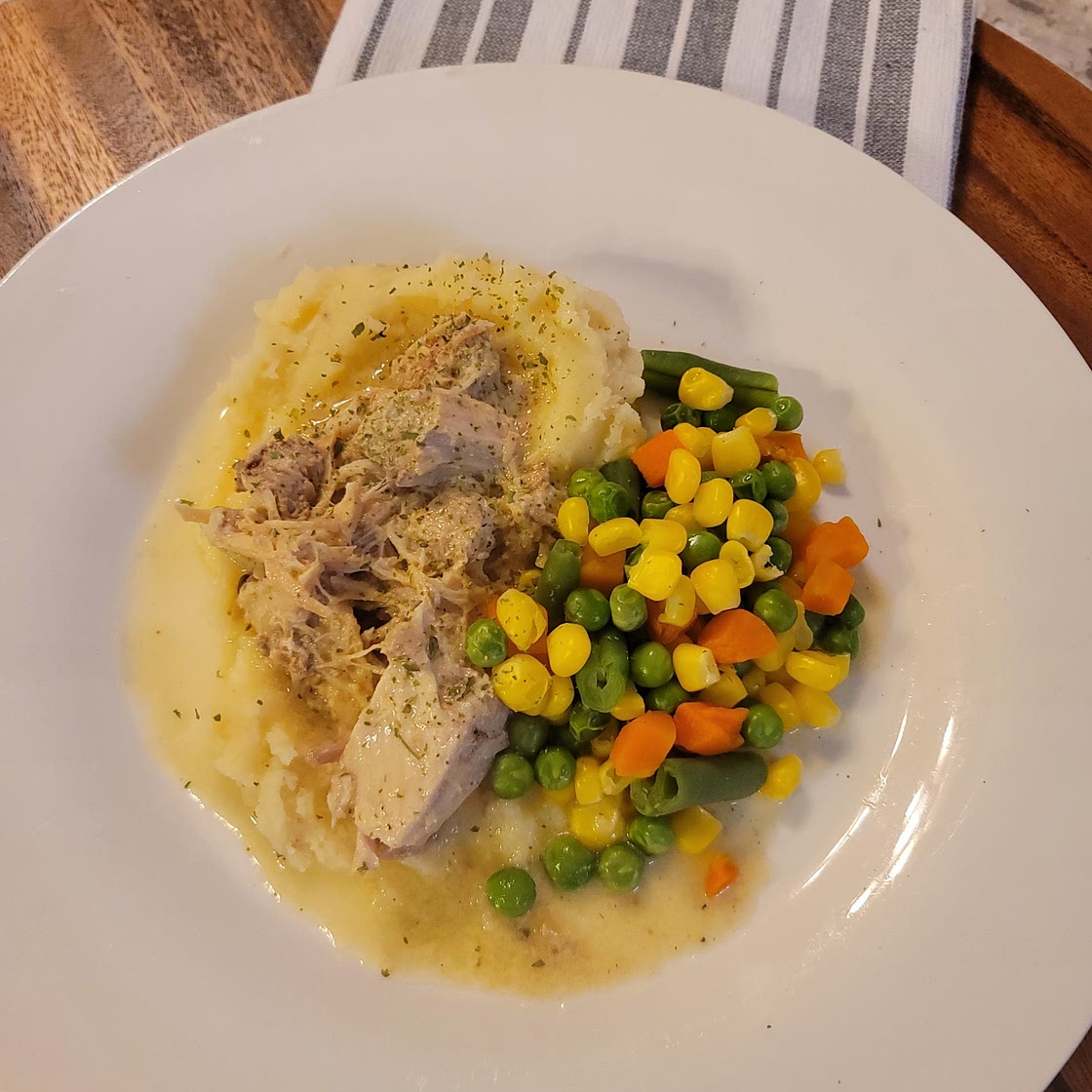 Smothered Crockpot Pork Chops